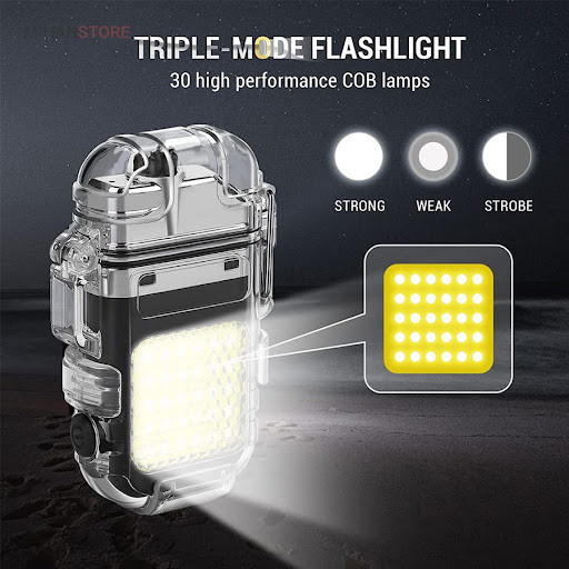 فندک شارژی COB کمپی مدل Flashlight-190