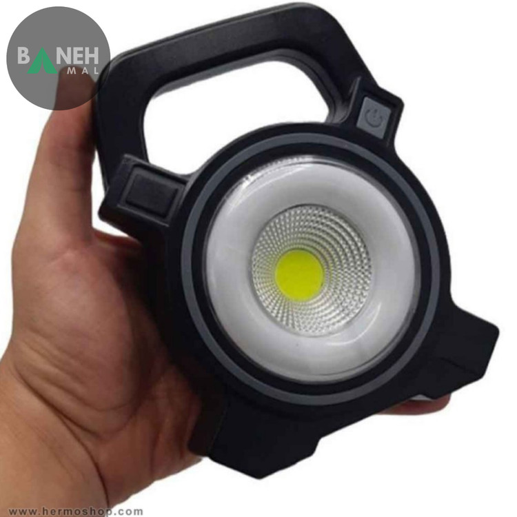 چراغ قوه شارژی و خورشیدی مدل JY-819 پاوربانک دار