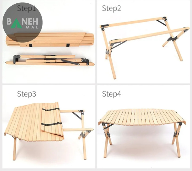 میز چوبی تاشو نیچرهایک مدل NH21JU002