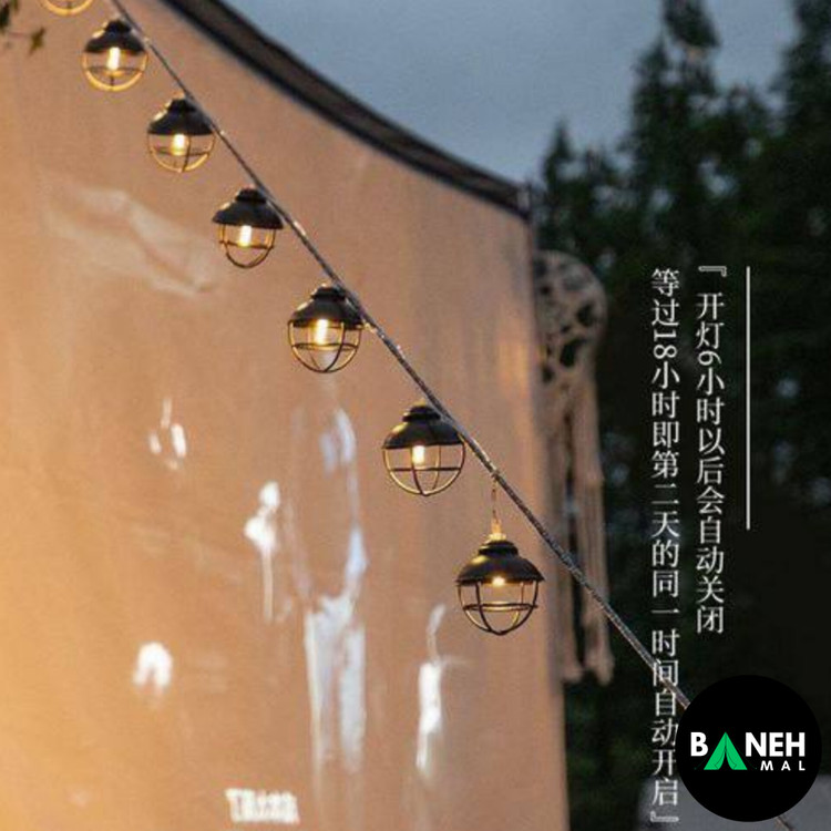 چراغ ریسه ای لامپی کمپینگ Atmosphere نیچرهایک مدل NH21ZM001