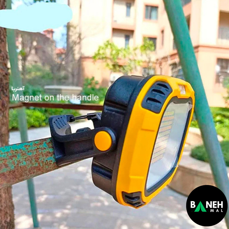 چراغ پروژکتور شارژی مدل W895 پاوربانک دار