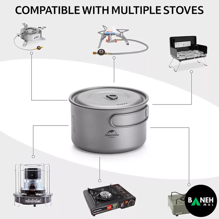قابلمه تیتانیوم نیچرهایک مدل NH18T202-B