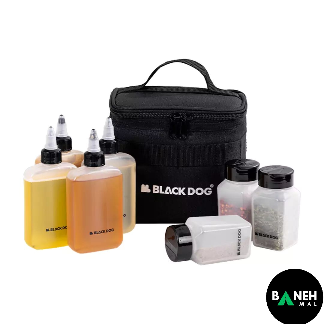 ست جا ادویه 3 تکه استیل و چوبی مدل CBD2450XB019، برند Black Dog