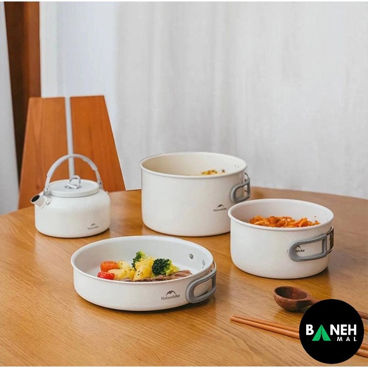 ست قابلمه سفید نیچرهایک مدل CNK2450CF013