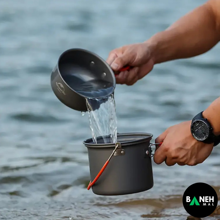 ست ظروف سفری نیچرهایک مدل NH18T018-G