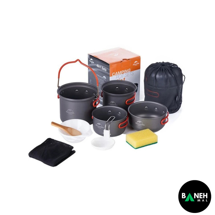 ست ظروف سفری نیچرهایک مدل NH18T018-G