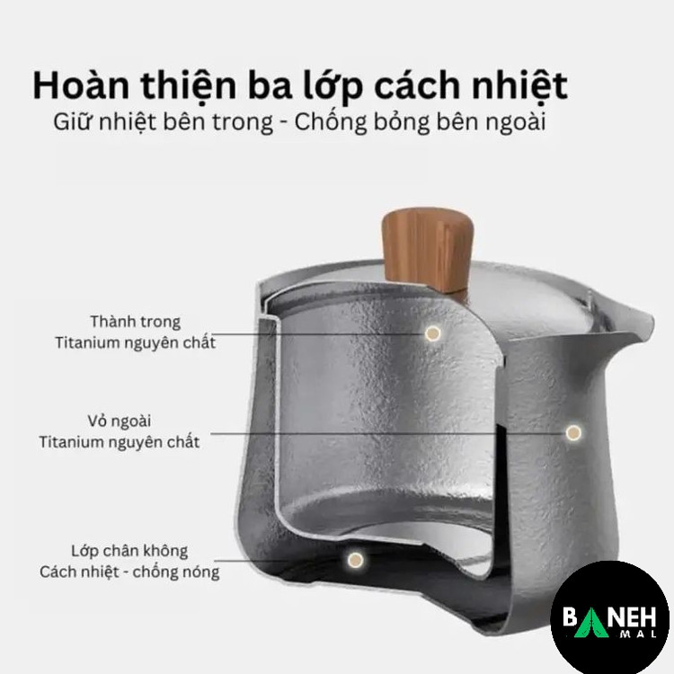 ست چایخوری تیتانیومی نیچرهایک مدل CNK2450CF025