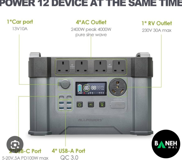 پاور استیشن ALLPOWERS مدل S2000 PRO