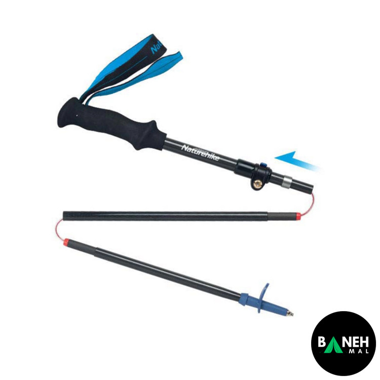 عصای کوهنوردی کربن نیچرهایک مدل NH18D010-Z | ST07