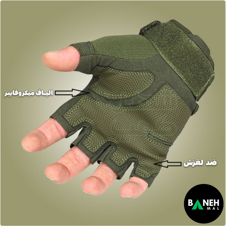دستکش تاکتیکال نیم پنجه اوکلی مدل OAKLEY Gloves 005