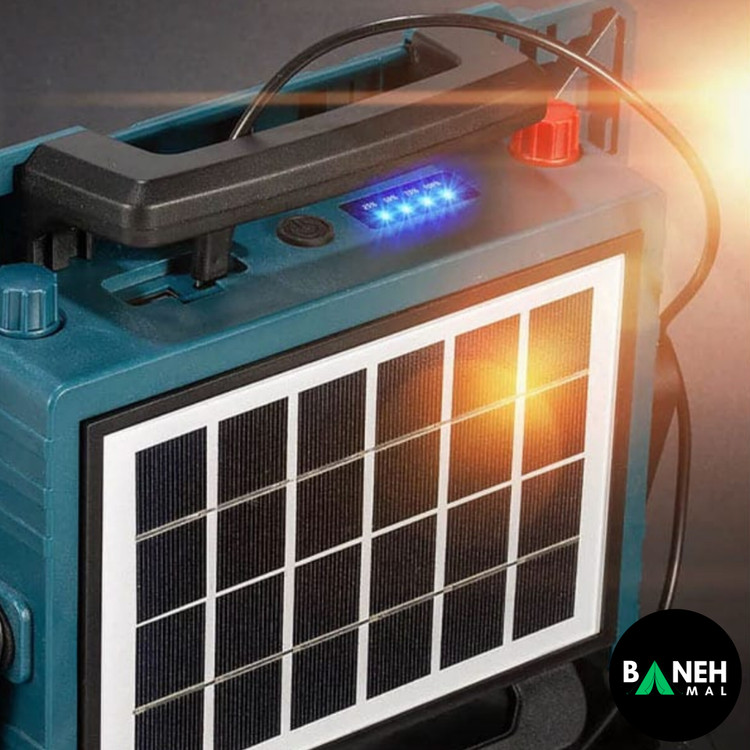 چراغ پروژکتور شارژی خورشیدی 800 وات مدل W8109-3