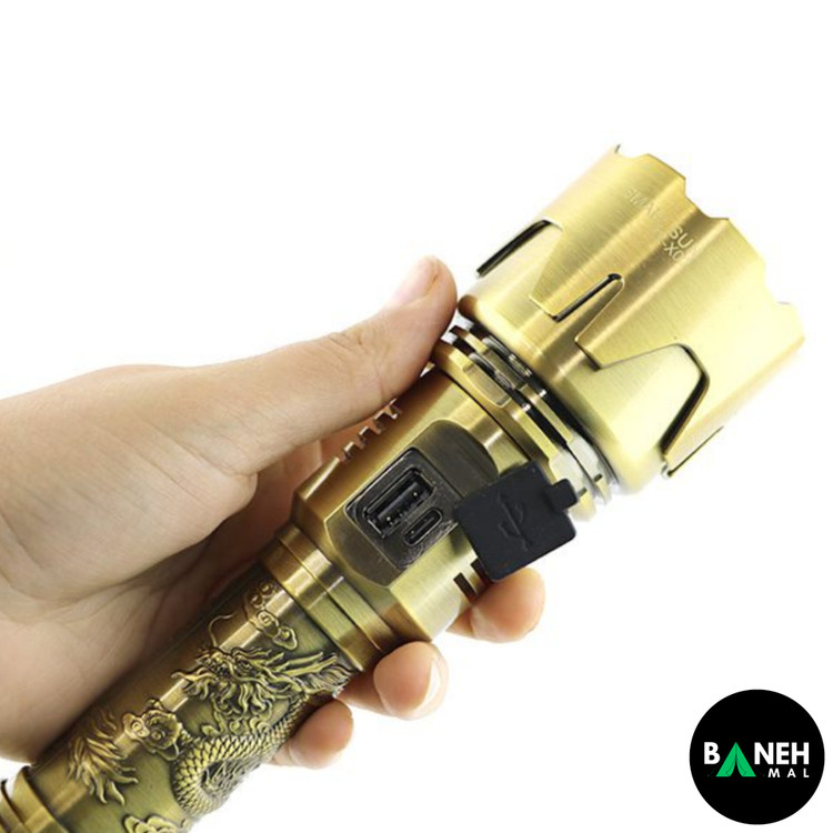 چراغ قوه گلد طرح دراگون اسمال سان مدل ZY-X02