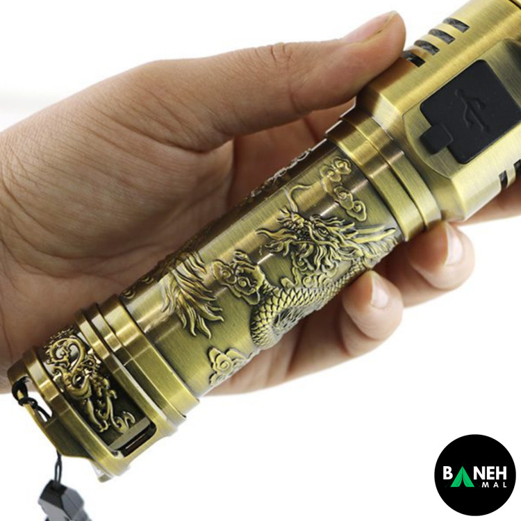 چراغ قوه گلد طرح دراگون اسمال سان مدل ZY-X02