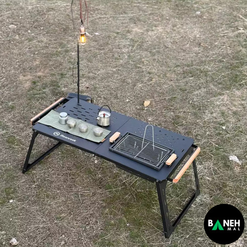 میز کمپینگ باربیکیو دار و لنسر دار moonrook مدل FX-7165