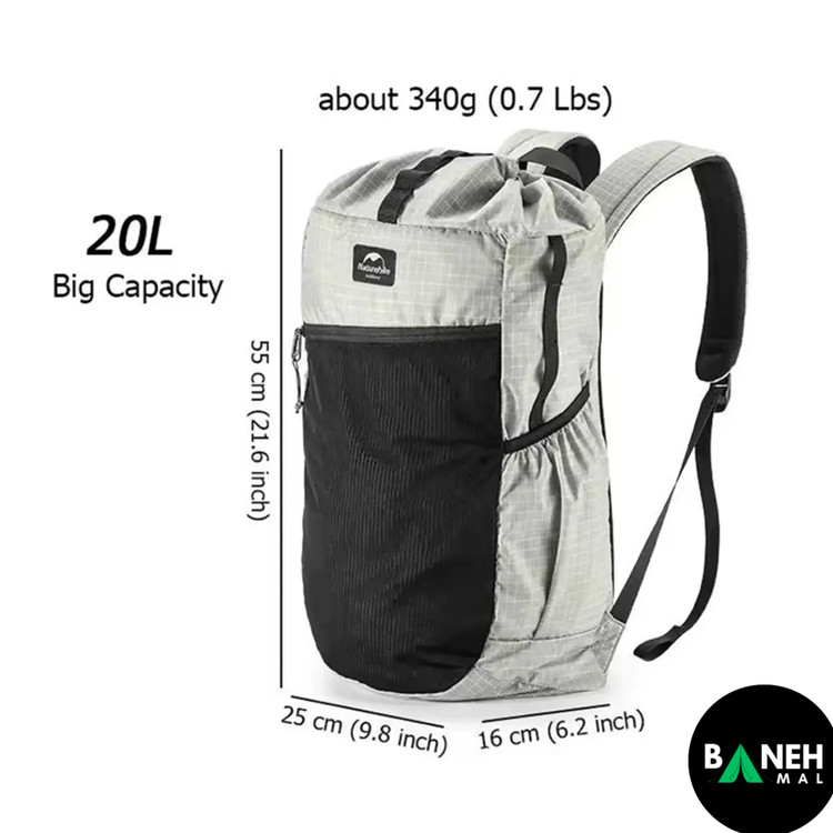 کوله پشتی 20 لیتر نیچرهایک مدل NH20BB206