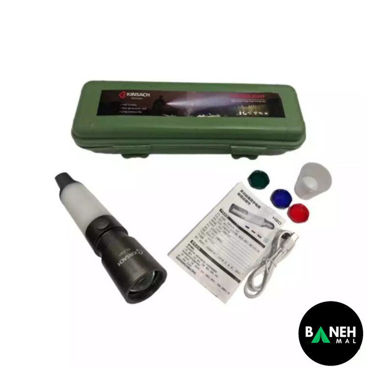 چراغ قوه فانوسی زوم دار کینساچ مدل KS-S007