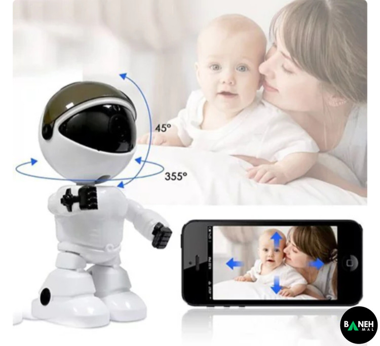 دوربین رباتی اتاق کودک و پرستار مدل ROBOT CAMERA WF360