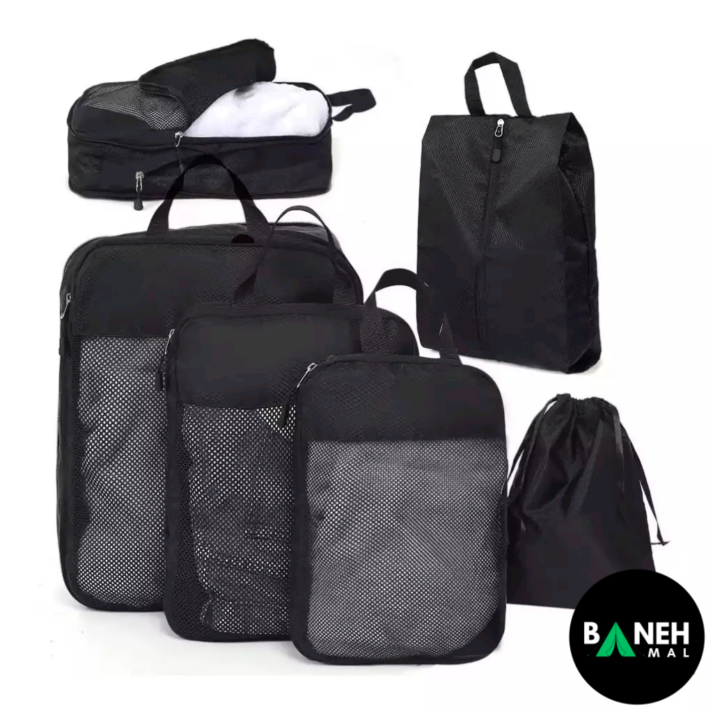 کیف‌های نظم‌ دهنده ۶ تکه مخصوص چمدان و کوله ‌پشتی