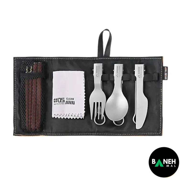 ست قاشق، چنگال، چاقو و چاپستیک تیتانیومی شاین تریپ مدل A589