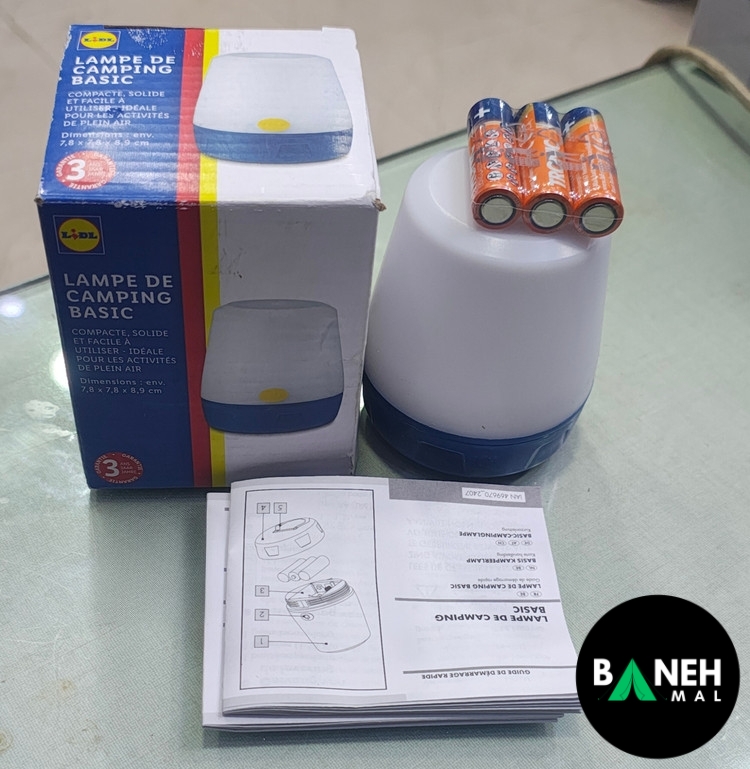 چراغ فانوسی کمپینگ باطری خور لیدل LIDL