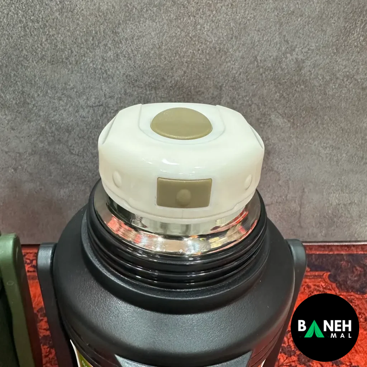 فلاسک دوجداره استیل دوبل وال با حفظ دمای 48 ساعته (ظرفیت 1.8 و 3 لیتر)