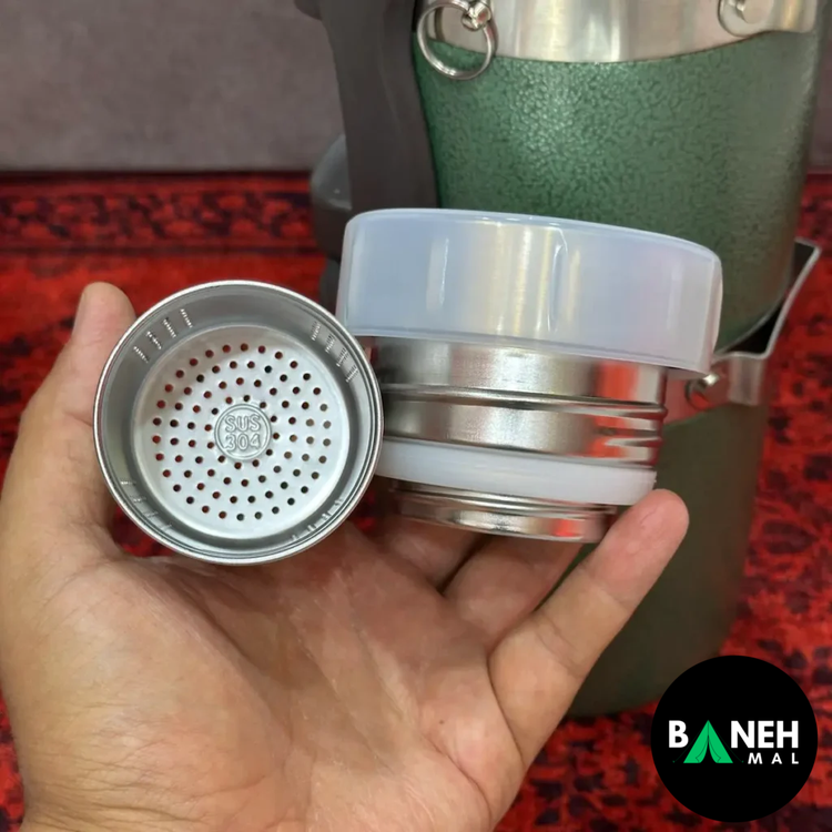 فلاسک استیل دوجداره JK ظرفیت 3 لیتر با حفظ دمای 60 ساعته