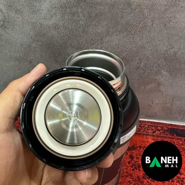 فلاسک وکیوم 4 لیتری KD مدل K-5797 استیل دوجداره با حفظ دمای 48 ساعته
