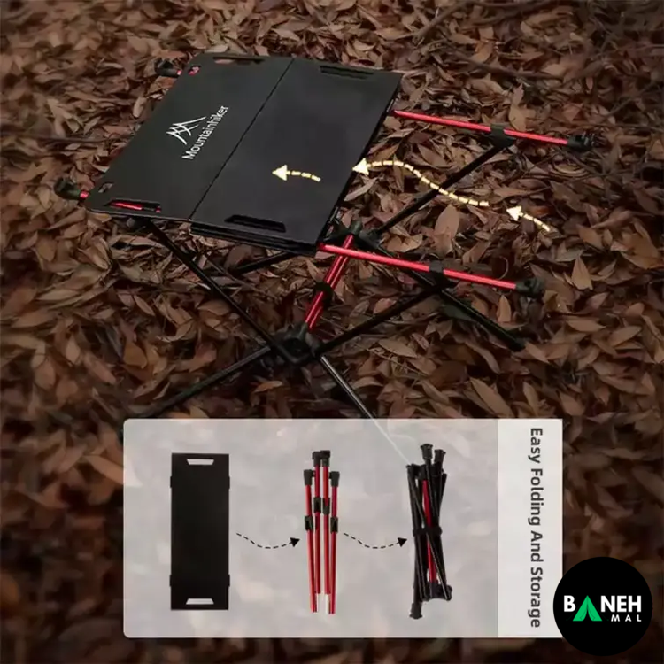 میز شیشه ای تاشو کمپینگ ماونتین هایکر مدل SZK728