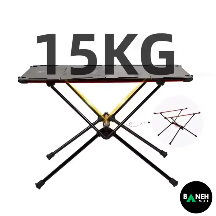 میز شیشه ای تاشو کمپینگ ماونتین هایکر مدل SZK728
