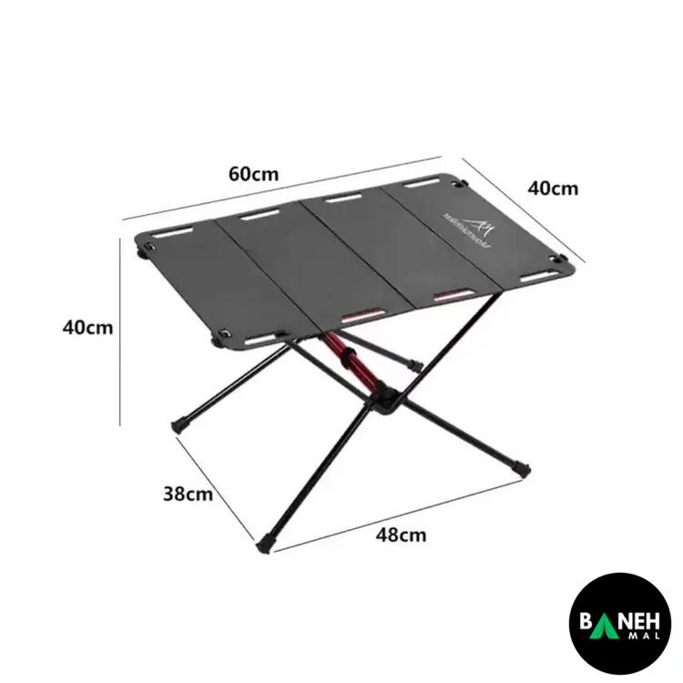 میز شیشه ای تاشو کمپینگ ماونتین هایکر مدل SZK728