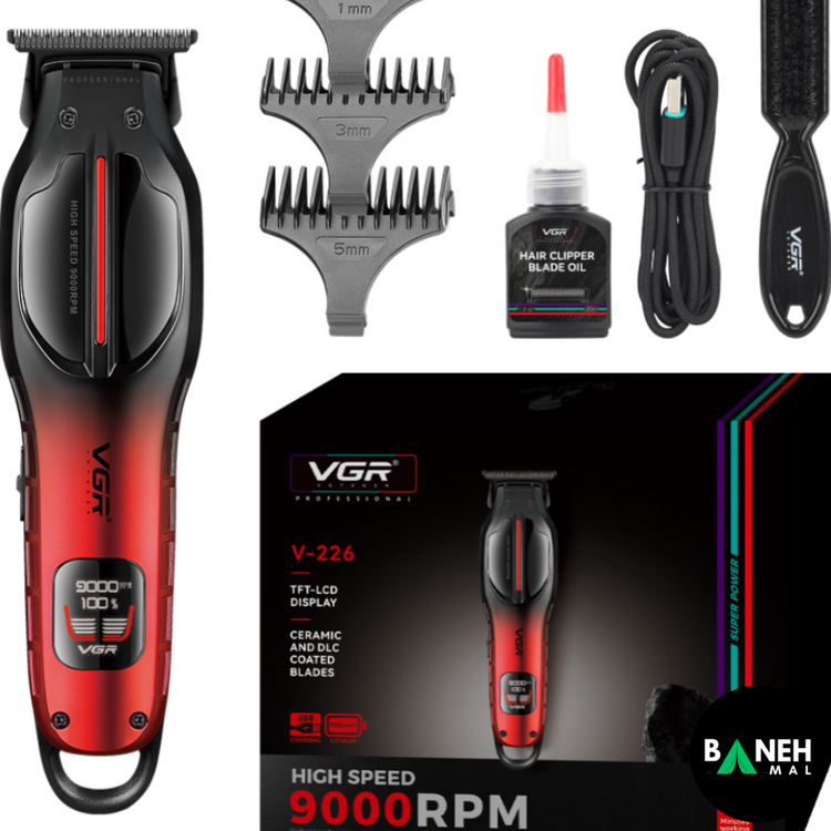 ماشین اصلاح موی سر و صورت وی جی ار مدل V-226