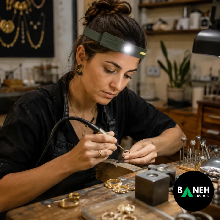 چراغ پیشانی سنسوردار تکتاپ مدل 1539068DJ