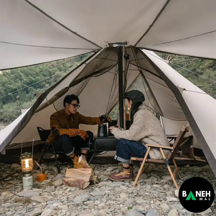 چادر هرمی شش ضلعی 3 تا 4 نفره نیچرهایک مدل NH20ZP013