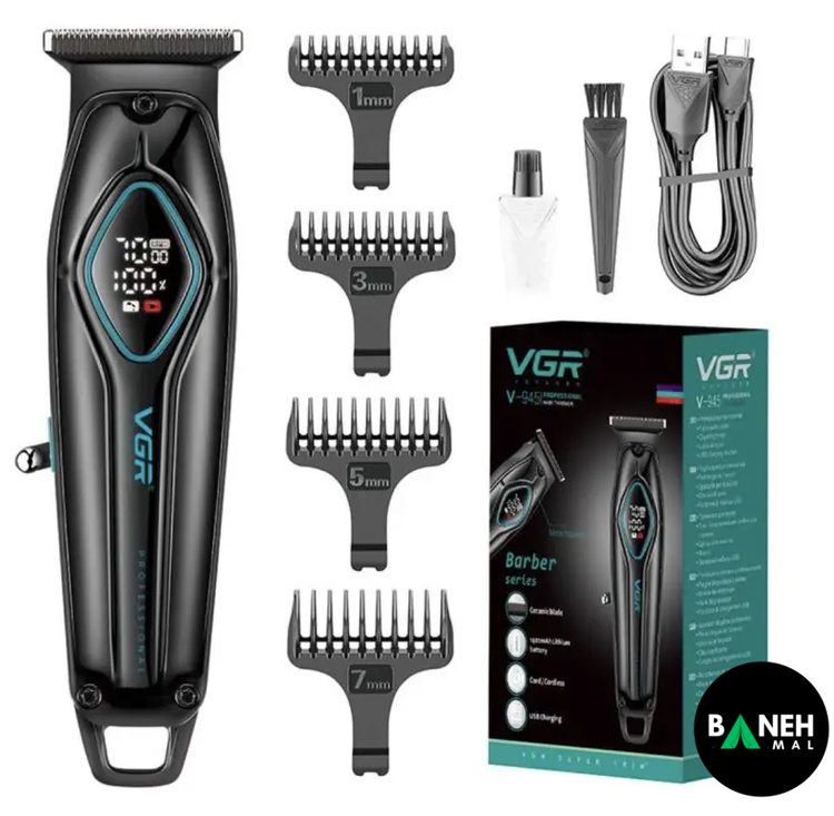 ماشین اصلاح خطزن و صفرزن حرفهای وی جی آر مدل V-945